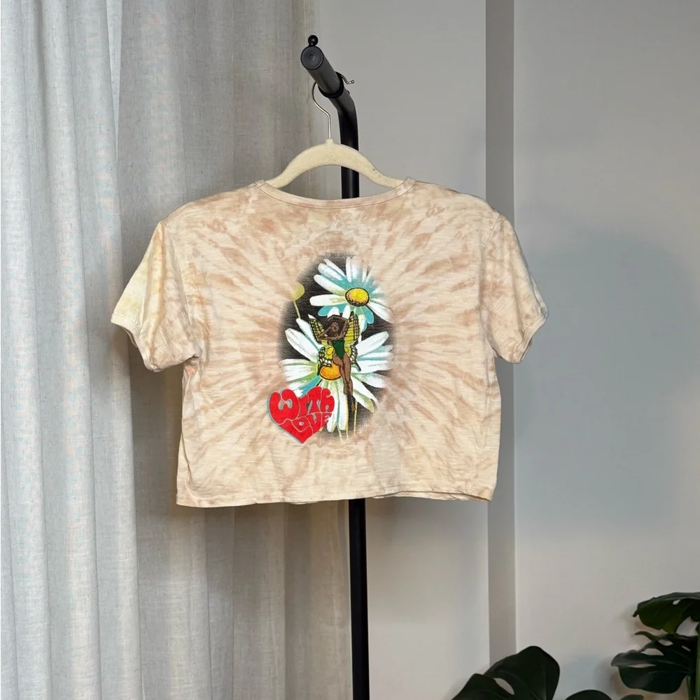 Boys Lie Tie-Dye Crop Top Graphic Tee 100% Cotton – Size M - Picture 4 of 7